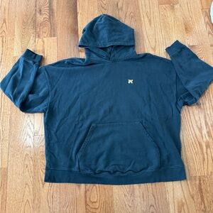 Palm Angels Men’s XL Black Hooded Sweatshirt.